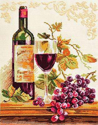 Вино и виноград. Схемы вышивки крестом